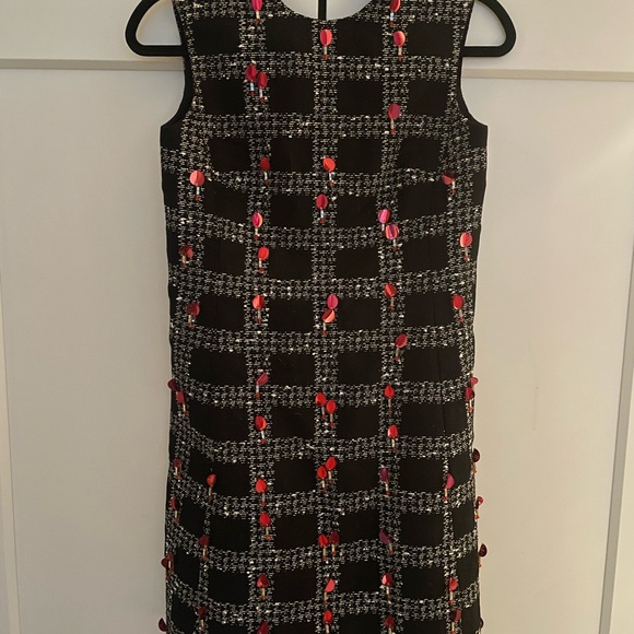 $3400 Emilia Wickstead Dress NWT 6 UK 2 US Tweed Check - Picture 3 of 5